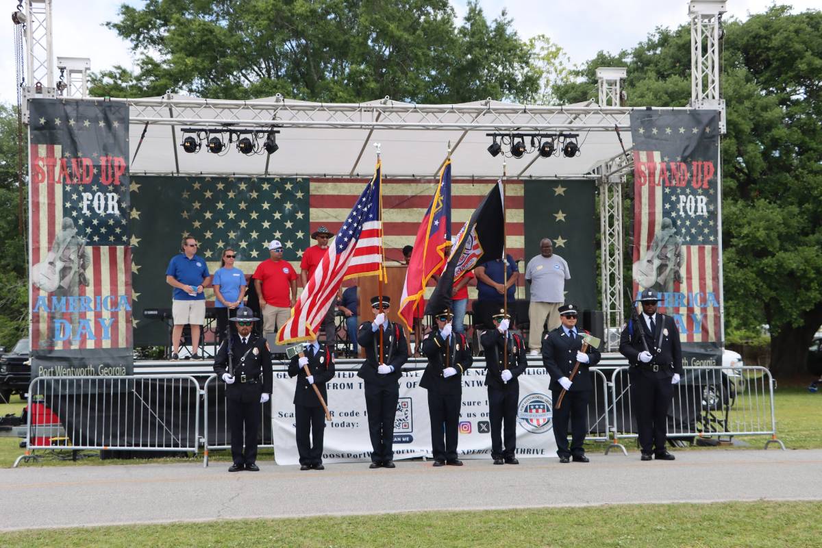 A civic ceremony at a Live Like Locals community event